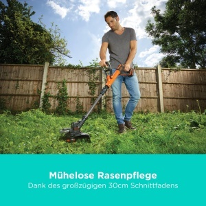 Trimmer de gazon BLACKDECKER STC1840EPC-QW, cu acumulator 18V, 30 cm, usor - Img 2