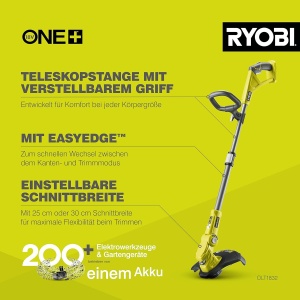 Trimmer electric RYOBI OLT1832, 18V, 25-30 cm, 3 unghiuri de taiere - Img 2