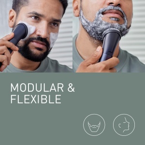 Trimmer multifunctional Panasonic XSHAPE-TRIM MULTISHAPE, 58 lungimi, negru - Img 9