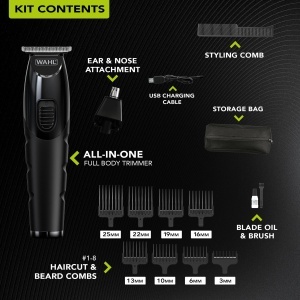 Trimmer multifunctional WAHL All-in-One, acumulator lithium, autonomie 210 min, lungimi taiere 0.5-25 mm - Img 6