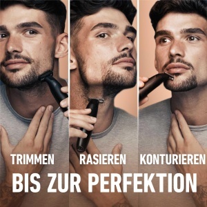 Trimmer pentru barba King C. Gillette Style Master, kabellos, waterproof, 4 kammaufsaetze - Img 2