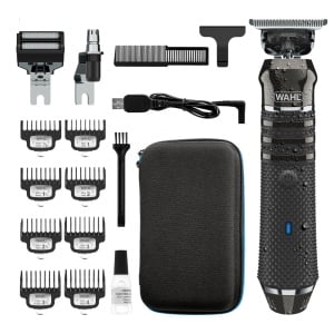 Trimmer pentru barba Wahl Pro Series, cu 3 capete interschimbabile, complet lavabil