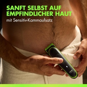 Trimmer pentru corp si zona intima GilletteLabs i3, tehnologie SkinFirst, negruverde - Img 5