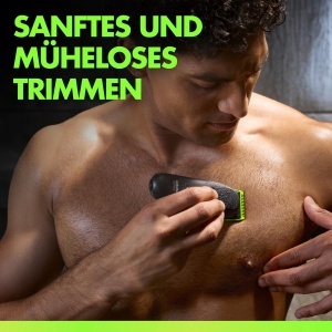 Trimmer pentru corp si zona intima GilletteLabs i5, tehnologie SkinFirst, negruverde - Img 2