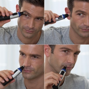 Trimmer pentru nas si urechi Panasonic ER-GN30, 2 lame, hypoalergenic, negru - Img 3