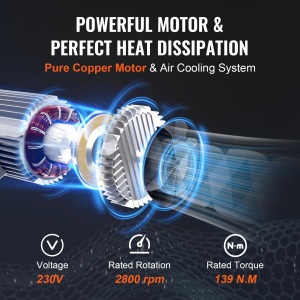 Troliu electric VEVOR PA400 400 kg motor cu telecomanda 42 m inaltime de ridicare 12 m - Img 5