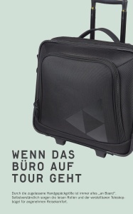 Trolley de business Fischer 40 L, cu compartiment laptop, roti silentioase - Img 4