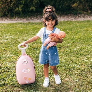Trolley de ingrijire papusi Smoby Baby Nurse 3-in-1 cu 6 accesorii, pentru papusi de pana la 42 cm - Img 5