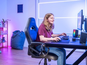 Trust Gaming GXT 611 Wezz 2.0 Difuzor PC cu Iluminare LED RGB, 12W (6W RMS), Mufa AUX de 3.5mm, Sistem de Sunet USB, Difuzoare Stereo pentru PC, Laptop, Tableta, Desktop - Negru - Img 5