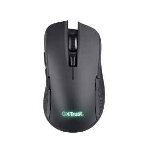 Trust Gaming GXT 923 Ybar Mouse Wireless Reincarcabil Gaming, Latenta Scazuta 2.4GHz, 50 Ore Viata Baterie, 200-7200 DPI, 69% Plastic Reciclat, PC, Laptop, Computer, Windows - Negru