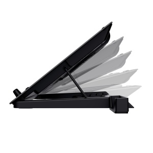 Trust Gaming Laptop Cooler GXT 1125 Quno Cooling Pad, Cooler Stand, Iluminare LED, 5 ventilatoare, previne supraincalzirea, pentru laptopuri/notebook-uri/Macbook-uri de pana la 17.3 inci - Img 7