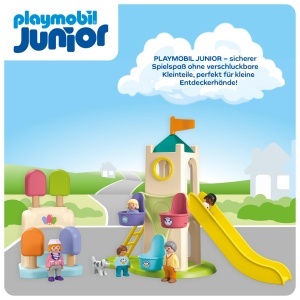 Turn de distractie PLAYMOBIL JUNIOR 71703 cu 18 piese, din plastic biobazat - Img 4