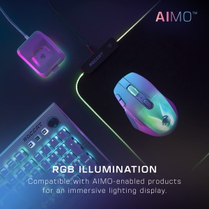 Turtle Beach Kone XP Air - Mouse pentru jocuri RGB wireless, personalizabil si ergonomic, Bluetooth, senzor optic 19K DPI, baterie de pana la 100 de ore si statie de incarcare - alb - Img 3