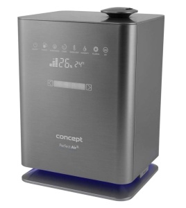 Umidificator Concept ZV2021, 4.6L, 350mlh, cu Aromadiffuzor si UVC, Gri