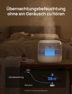 Umidificator Dreo 4L Cool Mist cu Difuzor de Ulei si Lumina de Noapte 36H Autonomie - Img 7
