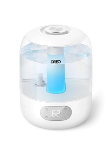 Umidificator Dreo pentru dormitor, umidificator cu ceata rece pentru casa si camera mare, umidificator silentios pentru bebelus, lumina de noapte, difuzor esential, umidificator rapid cu ultrasunete - Img 1