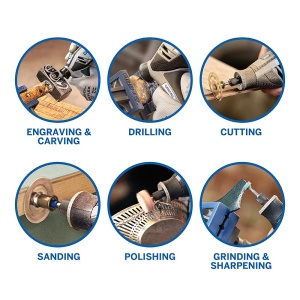 Unealta rotativa Dremel 4250, 175 W, cu 3 accesorii si 45 de unelte - Img 4