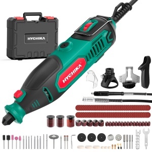 Unelte rotative HYCHIKA 150W cu 167 accesorii, control variabil 10000-33000 RPM