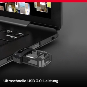 Unitate USB SanDisk Ultra Dual Drive m3.0, 128GB, USB 3.0, Micro-USB si USB Type-A - Img 3