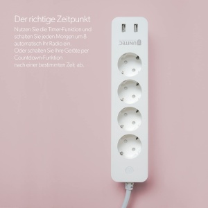 UNITEC 30798 WIFI Priza 4x2 | Prize inteligente Wi-Fi cu temporizator | Masurarea costurilor energiei | Control vocal si APP | Cu 2 iesiri USB - Img 5