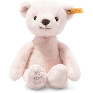 Ursulet de plus Steiff My First Teddybar, 26 cm, roz, pentru bebelusi