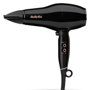 Uscator de par BaByliss Pro Power D5245E, 2300W, negru, cu tehnologie ionica
