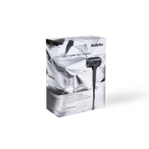 Uscator de par BaByliss Titanium Shine 1600W, compact, cu difuzor, argintiu - Img 6