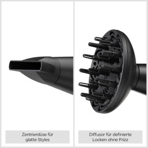 Uscator de par BaByliss Turbo Smooth D572DE, 2200W, Anti-Frizz, Negru - Img 3