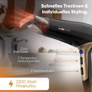 Uscator de par Clatronic HT 3661 2200W Ionizare Cool Shot - Img 3
