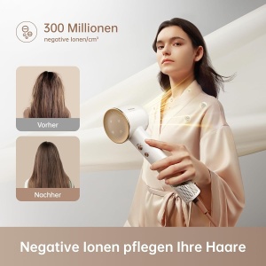 Uscator de par Dreame Hair Glory, 110.000 rotatiimin, 70ms, alb - Img 3