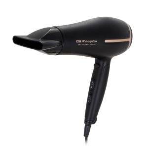 Uscator de par Orbegozo SE 2074, 2000 W, 2 viteze, 3 temperaturi, negru