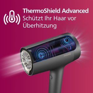 Uscator de par Philips Seria 7000 BHD71310 1800W ThermoShield Tehnologie avansata - Img 2
