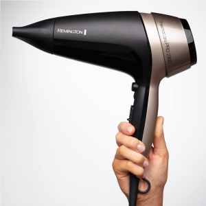 Uscator de par Remingon [uscare rapida si eficienta] Thermacare PRO 2300 (2100W, generator de ioni, inel de ioni ceramic, 3 incalziri si 2 sep. Trepte de suflanta, etapa de racire, 2 duze de coafare + difuzor) D5715 - Img 4