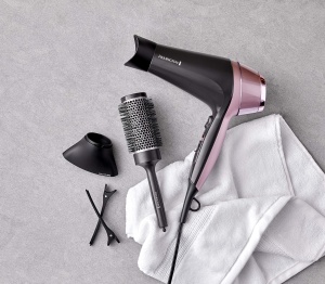Uscator de par Remington Ion [Curls & Waves & Straight] Curl-Straight (2200W, incl. 3 accesorii de styling: duza de styling si difuzor conic si cu bucle, perie rotunda de 45 mm si cleme, 3 setari de incalzire si 2 suflante)D5707 - Img 2
