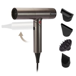 Uscator de par REMINGTON ONE cu motor digital, 4 accesorii, compact