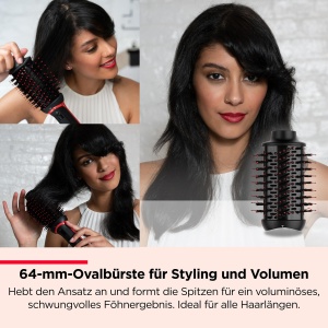 Uscator de par si Multi-Styler Revlon One-Step RVDR5333, 3-in-1, 50 mai putina caldura - Img 6