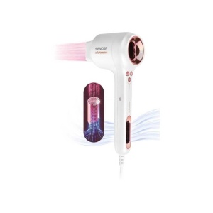 Uscator Sencor SHD 9100RS, motor BLDC de 10.0000 RPM, 1500 W, 3 viteze, 4 temperaturi, ionizare, 2 atasamente magnetice - Img 2