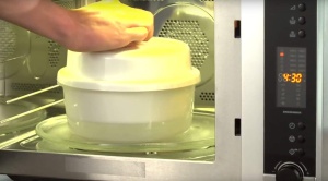 Vas pentru gatit la aburi Tescoma Dampftopf PURITY MicroWave, design inovator, pliabil - Img 4