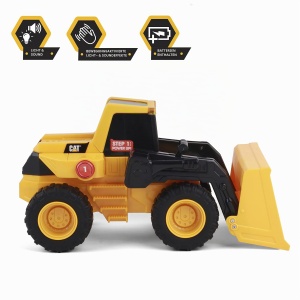 Vehicul de constructie Caterpillar CAT Power Haulers, galben-negru, 30 x 16 x 20 cm - Img 6