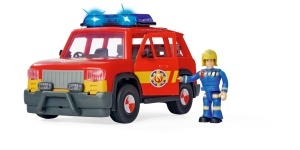 Vehicul de interventie Simba Feuerwehrmann Sam, cu lumini si sunete, 19 cm
