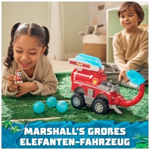 Vehicul Deluxe PAW Patrol - Masina Elefant cu Rucs si Figurina Marshall - Img 2