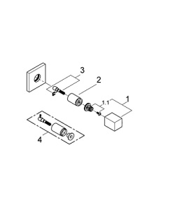 Ventil Superior Grohe Universal Cube, Adancime Reglabila 20-80 mm - Img 3