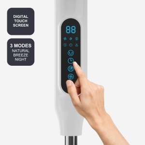 Ventilator cu picior BLACKDECKER BXEFP30E 30W 24 viteze moduri multiple timer 15h oscilatie automata - Img 3