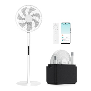 Ventilator inteligent vertical XIAOMI Smart Standing Fan Pro Slim, 14 m, 8,7 cm, telecomanda