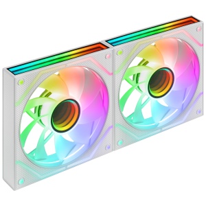 Ventilator PC Mars Gaming MF-3DPROX2R, 2x 120mm, ARGB, Alb
