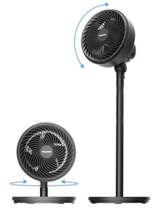 Ventilator Pelonis Reglabil pe Inaltime Oscilant Ultra Silentios Negru - Img 2