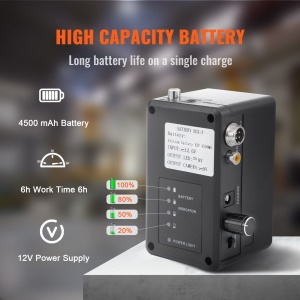 VEVOR 9 Camera de inspectie 915 m Camera de teava 720P Camera de canalizare 512Hz Camera de boroscop de localizare 12V 4500mAh Baterie cu litiu 6 ore  - Img 8