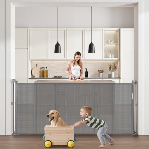Vevor Babygitter SH20006BB-180CD Gri Mesh Einziehbar 180cm
