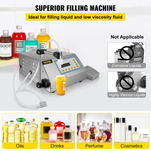 VEVOR GFK-160 Masina de umplere lichide 2ML-3500ML 30W LCD Display - Img 2