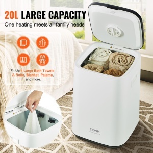 VEVOR HSTW-12 Incalzitor Prosoape 20L Timer Reglabil Alb - Img 4